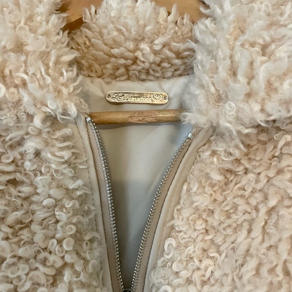 La Fiorentina Faux Fur Sherpa Bomber Jacket - Picture 5 of 5